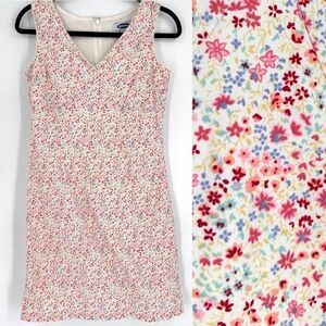 Vintage Y2K Old Navy Ditzy Floral Micro Floral Shift Dress Coquette Size‎ 1 XS